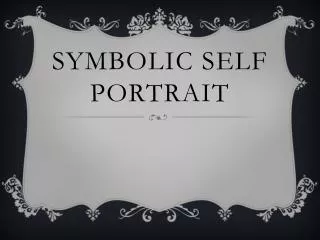 symbolic self portrait