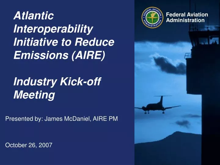 atlantic interoperability initiative to reduce emissions aire industry kick off meeting
