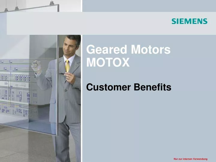 geared motors motox customer benefits