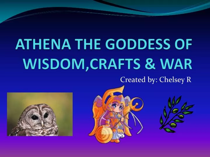 athena the goddess of wisdom crafts war