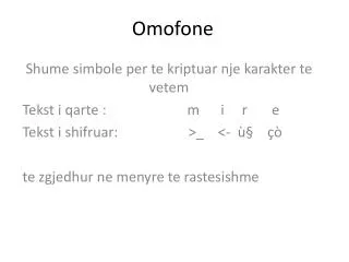 omofone
