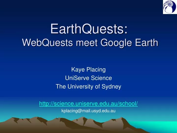 earthquests webquests meet google earth