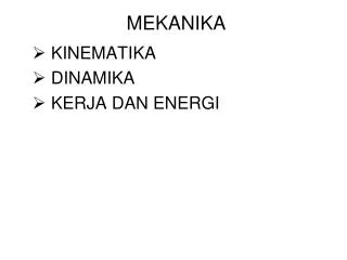 mekanika