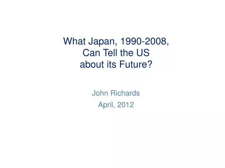 what japan 1990 2008 can tell the us about its future