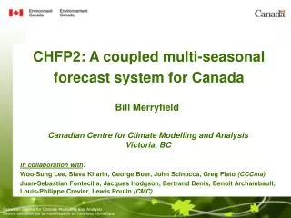 CHFP2: A coupled multi-seasonal forecast system for Canada