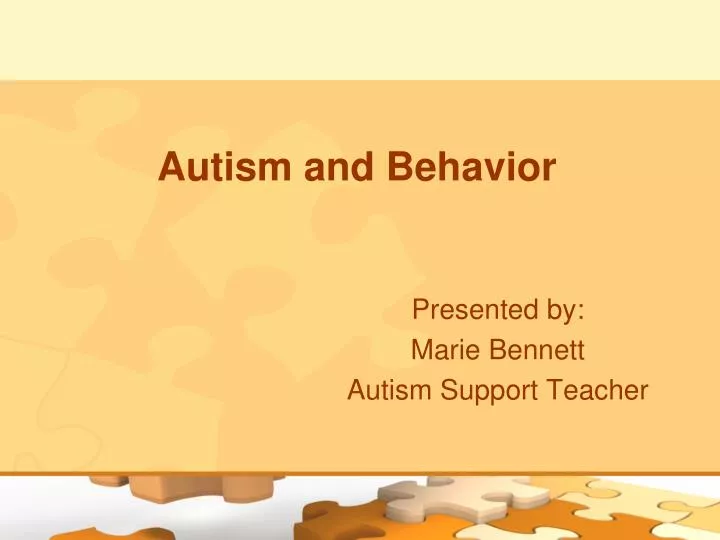 autism and behavior