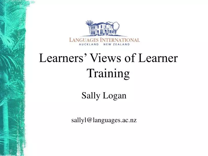learners views of learner training