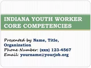 Presented by Name, Title, Organization Phone Number: (xxx) 123-4567 Email: yourname@yourjob