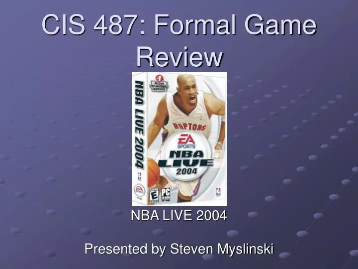 cis 487 formal game review