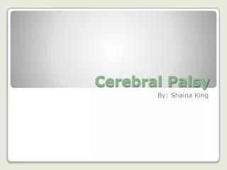 Cerebral Palsy