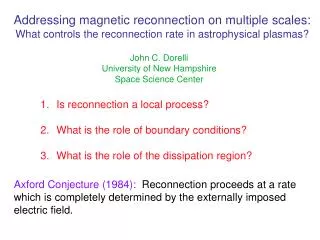 Addressing magnetic reconnection on multiple scales: