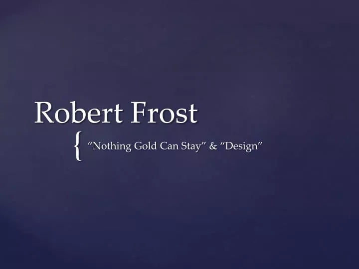 robert frost