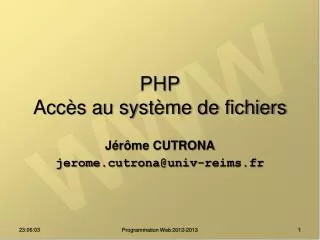 php acc s au syst me de fichiers