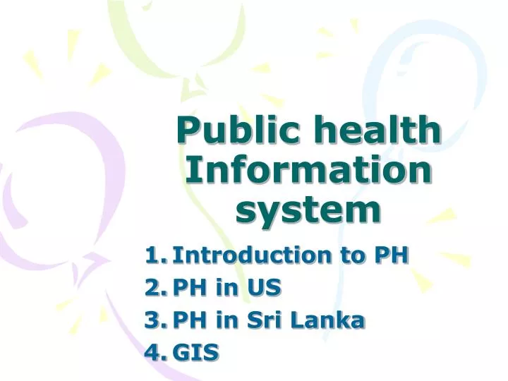 public health information system