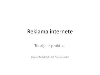 reklama internete