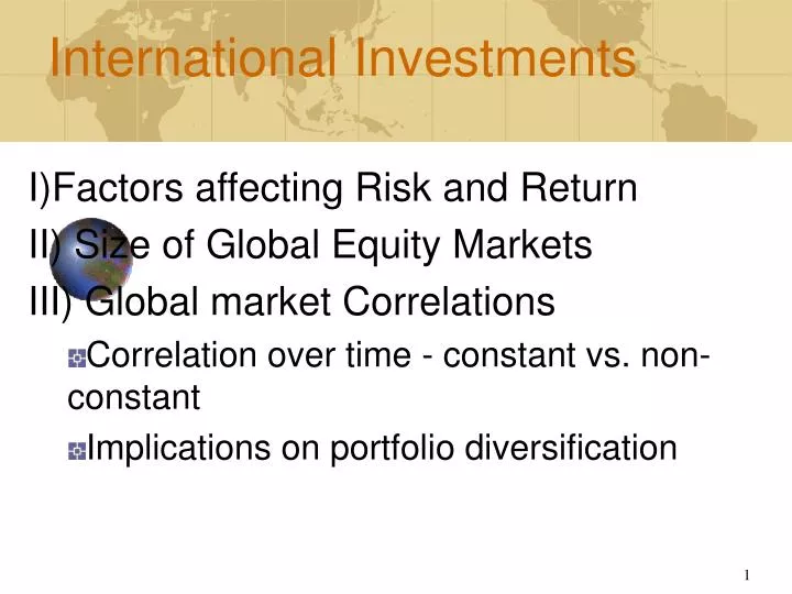 international investments