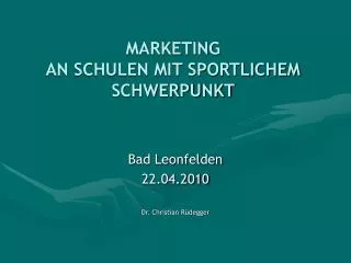 marketing an schulen mit sportlichem schwerpunkt