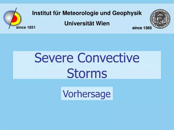 severe convective storms