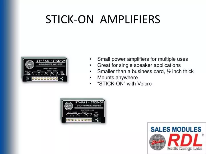 stick on amplifiers