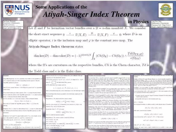 atiyah singer index theorem