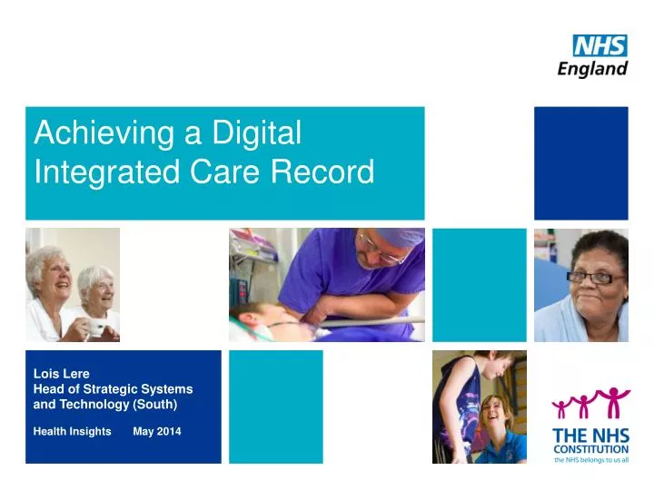 achieving a digital integrated care record