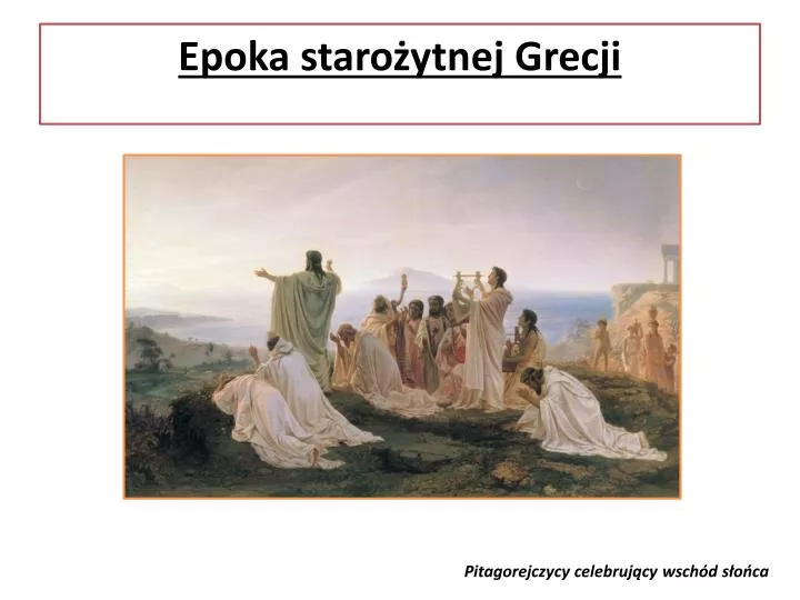 epoka staro ytnej grecji