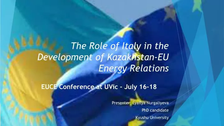the role of italy in the development of kazakhstan eu energy relations