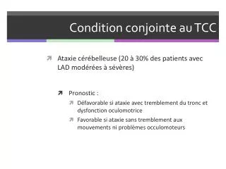 condition conjointe au tcc
