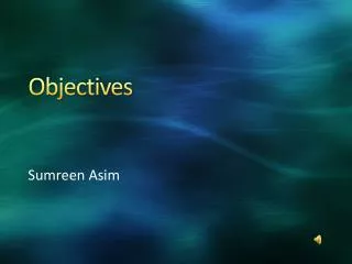 Objectives