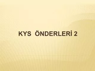 kys nderler 2
