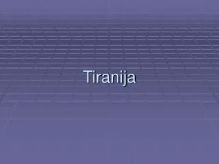 tiranija