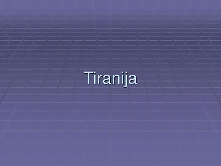 tiranija