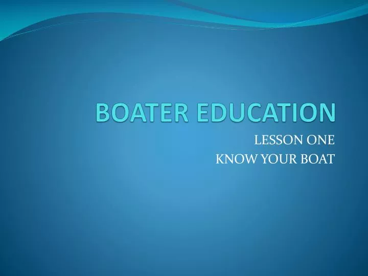 boater education