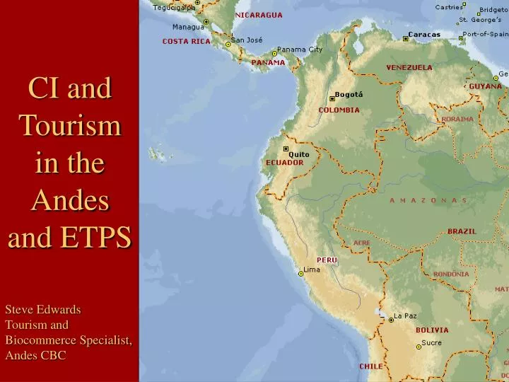 ci and tourism in the andes and etps