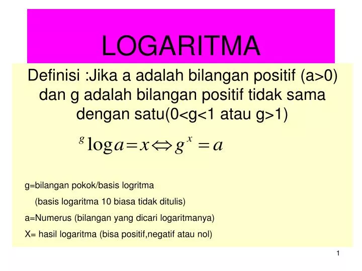 logaritma