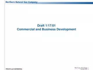 Draft 1/17/01 Commercial and Business Development