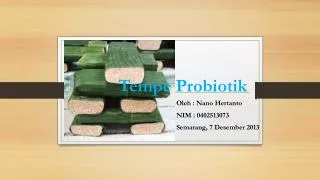 tempe probiotik