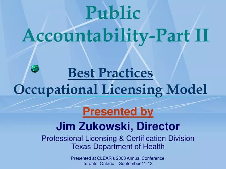 public accountability part ii