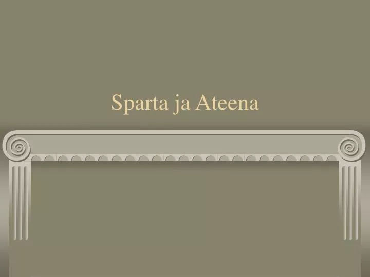 sparta ja ateena