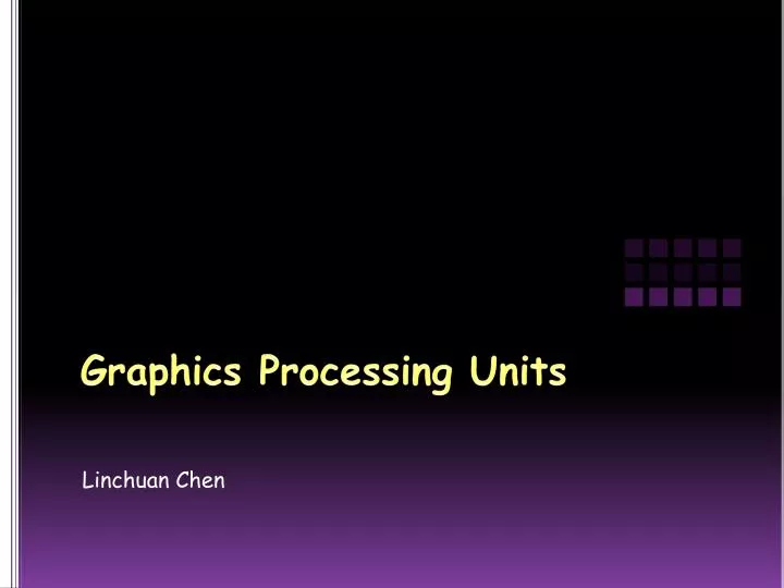 graphics processing units