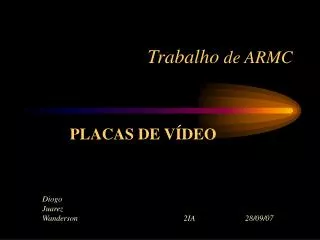 trabalho de armc