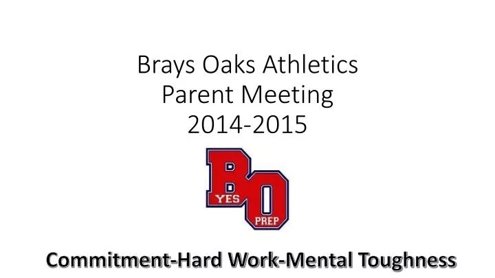 brays oaks athletics parent meeting 2014 2015