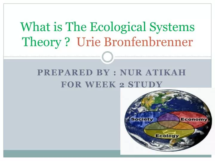 what is the ecological systems theory urie bronfenbrenner