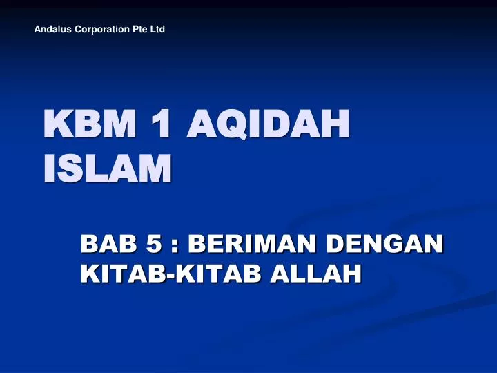 kbm 1 aqidah islam