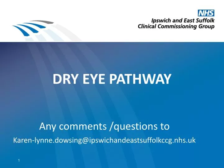 dry eye pathway