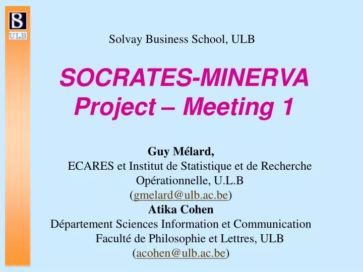 socrates minerva project meeting 1