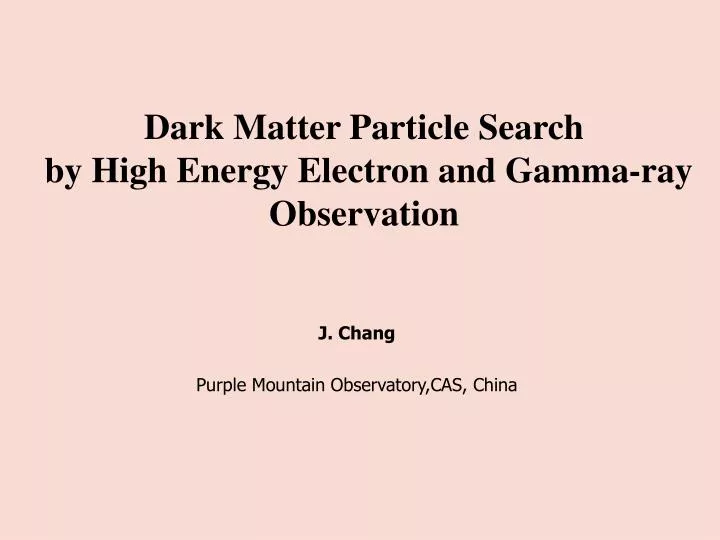 dark matter particle search by high energy electron and gamma ray observation