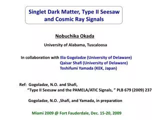 Singlet Dark Matter, Type II Seesaw and Cosmic Ray Signals
