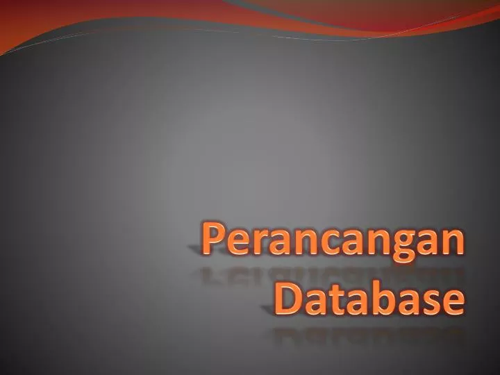 perancangan database
