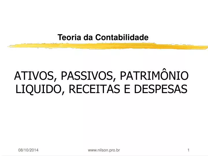 ativos passivos patrim nio liquido receitas e despesas